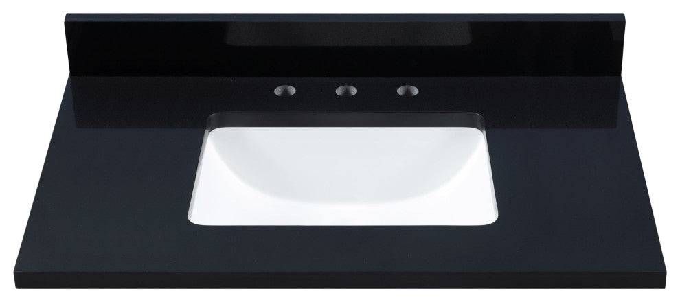 Sagehill Designs RQ3722 Premier Quartz Vanity Top 37" Quartz - Windfresh White