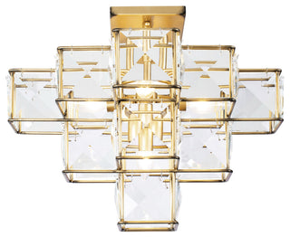 Varaluz Cubic 5-Lt Ceiling Fixture - Calypso Gold
