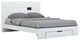 72" X 85" X 43" 4pc California King Modern White High Gloss Bedrooom Set