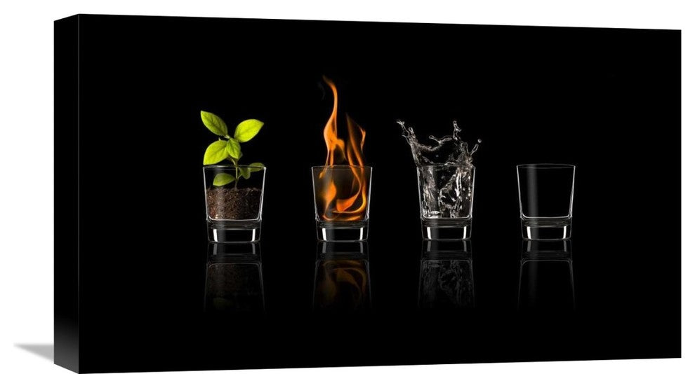 "Elements" Stretched Canvas Giclee by Jose Maria Frutos, 22"x13"