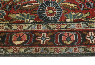 Fine Vintage Distressed Tursingul Red/Charcoal Runner, 3'5 x 9'9