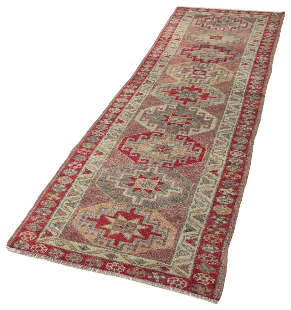 Rug N Carpet - Handwoven Oriental 2' 8" x 8' 10" Antique Runner Rug