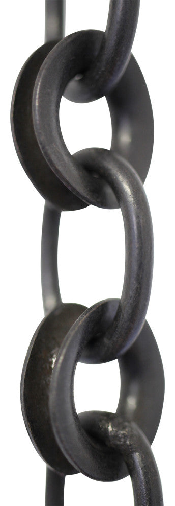 Brass Round Chandelier Chain, 3', Oil Bronzed Black, W20
