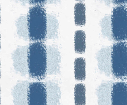 Watercolor Stripe, Stripe Print Beach Towel, Blue