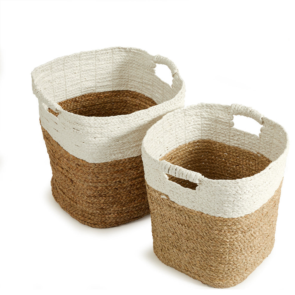 Madura Rectangular Baskets, Set of 2