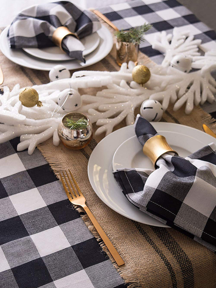 DII Black Buffalo Check Napkin, Set of 6