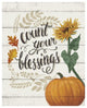 "Harvest Delight IV on White" Digital Paper Print by Janelle Penner, 24"x30"