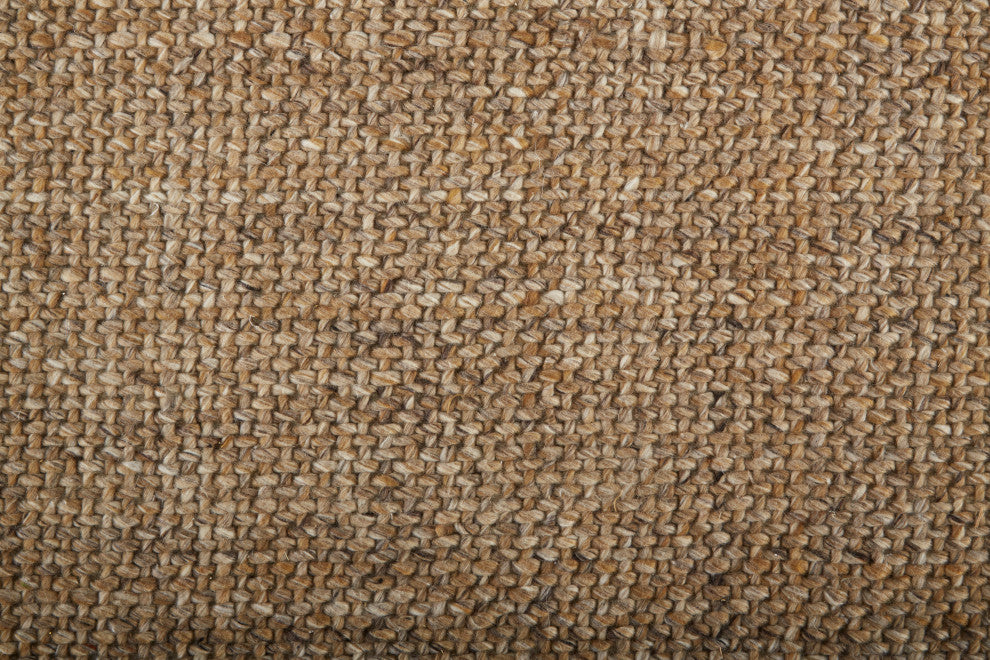 Weave & Wander Siona Space Dyed Flatweave Rug, Brown, 9' X 12'