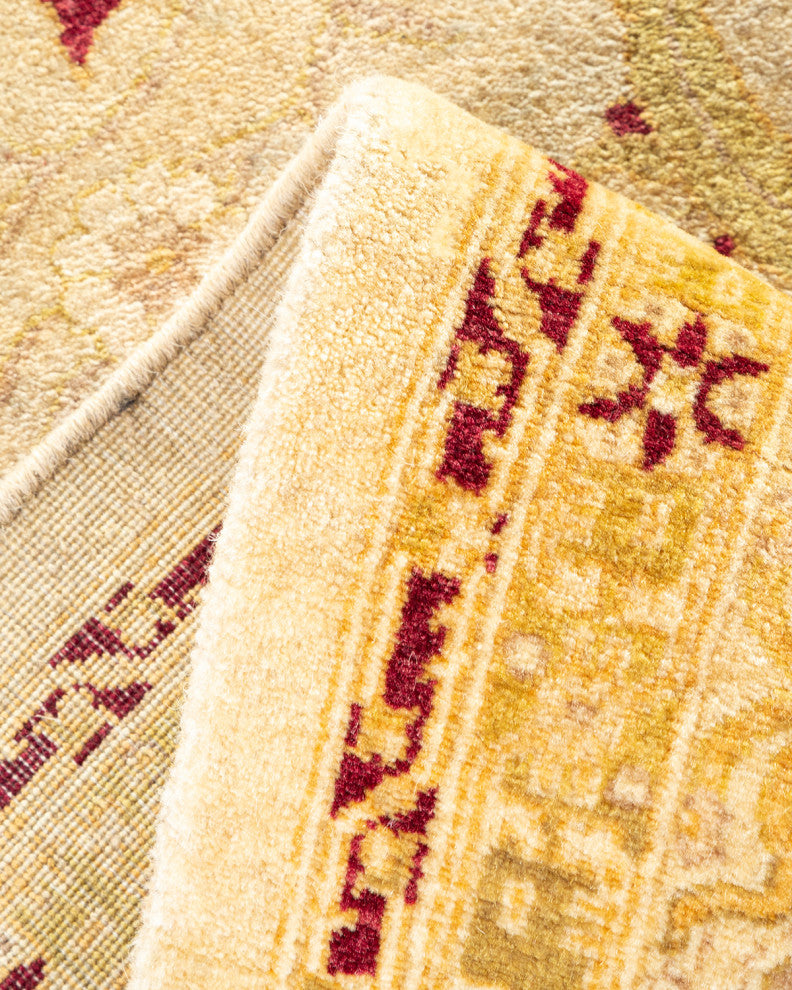 Mogul, One-of-a-Kind Hand-Knotted Runner Ivory, 6'0"x13'6"