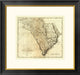 "State of South Carolina, 1795" Framed Digital Print by Mathew Carey, 26x25"