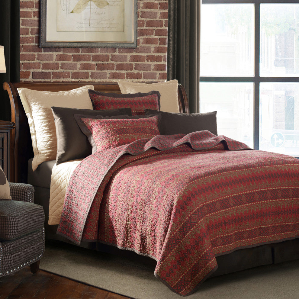 Rushmore Reversible Quilt Set, King, 3 Piece