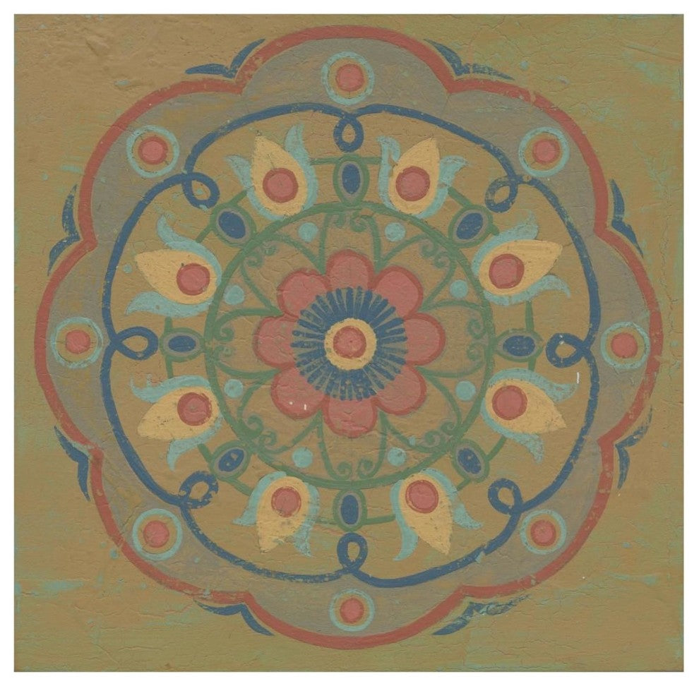 "Lakai Circle IV" Digital Paper Print by Kathrine Lovell, 32"x32"