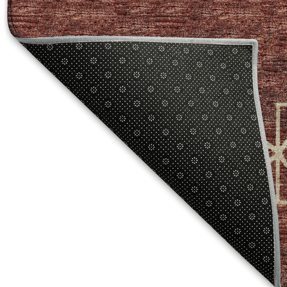 Addison Premium Washable Mayfield AMF109 Red 3' x 5' Rug