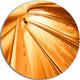 Fractal 3D Brown Stripes, Abstract Art Round Wall Art, 23"
