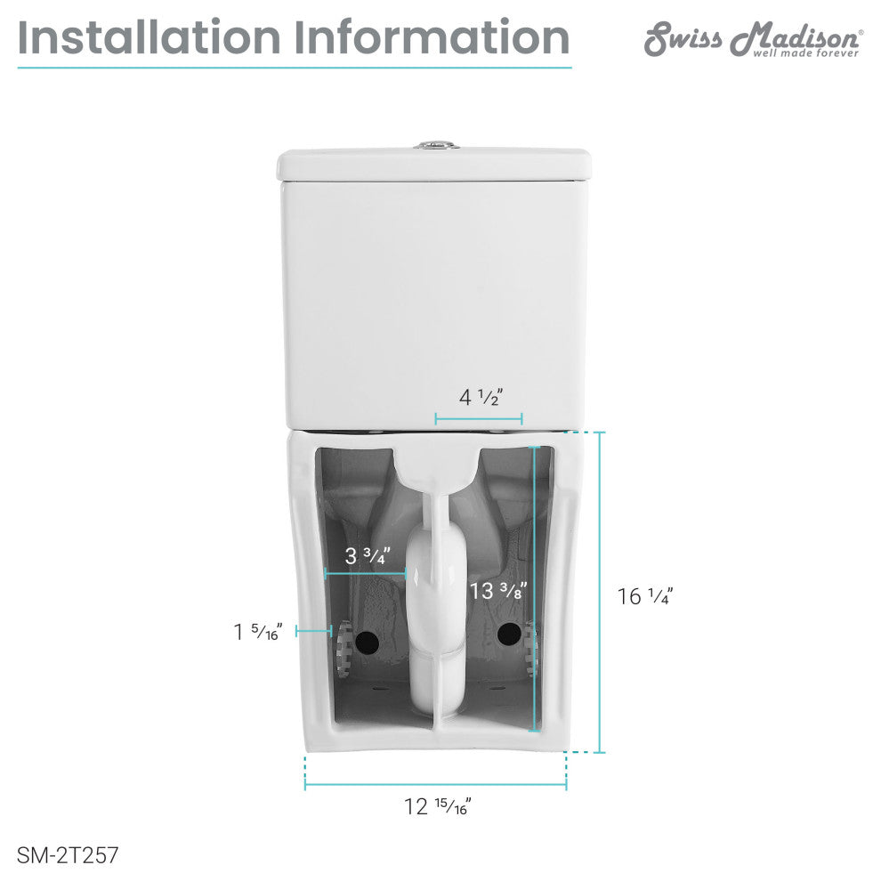 Sublime II Compact Two Piece Toilet 24" Long Dual Flush 0.8/1.28 GPF Elongated
