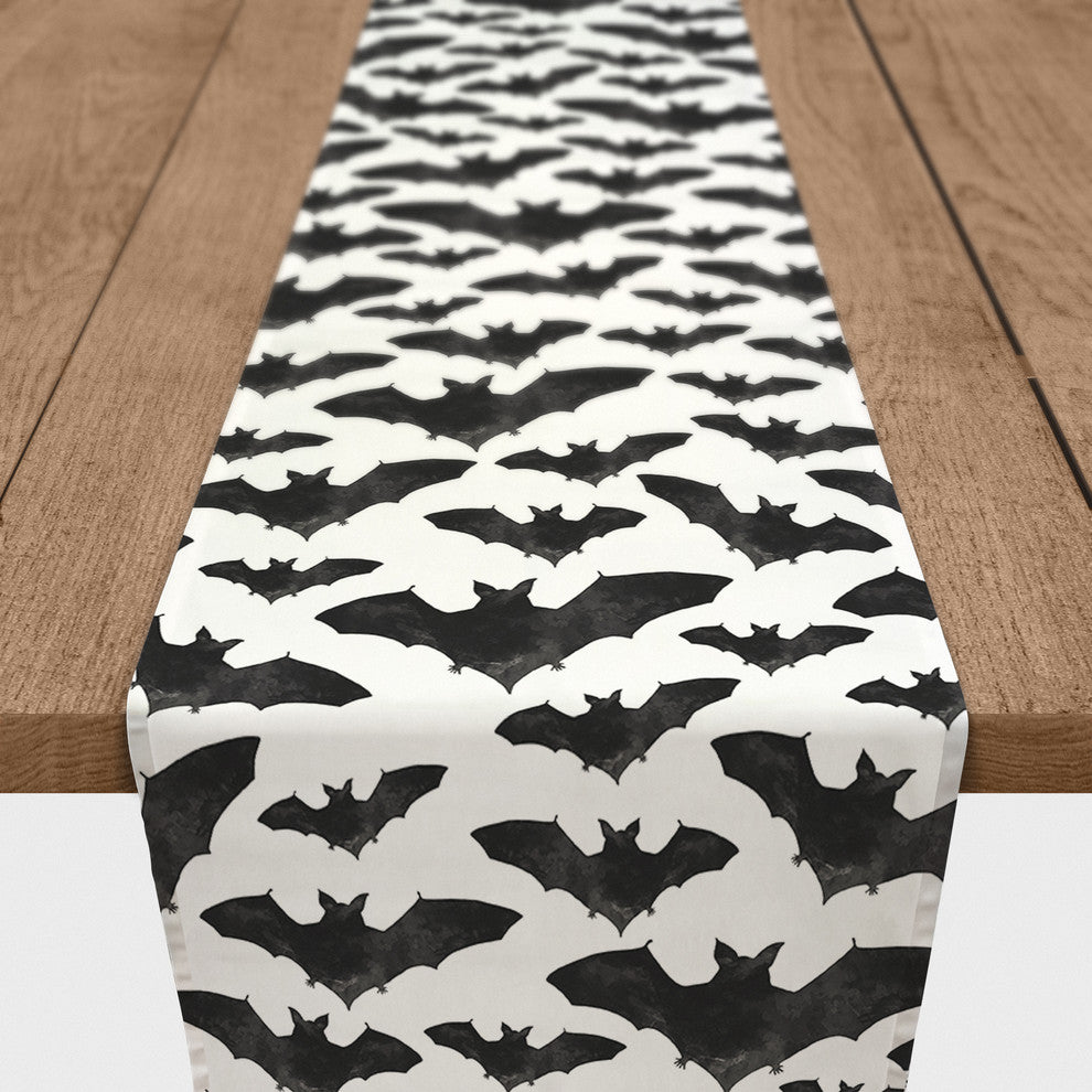 Watercolor Bats Table Runner
