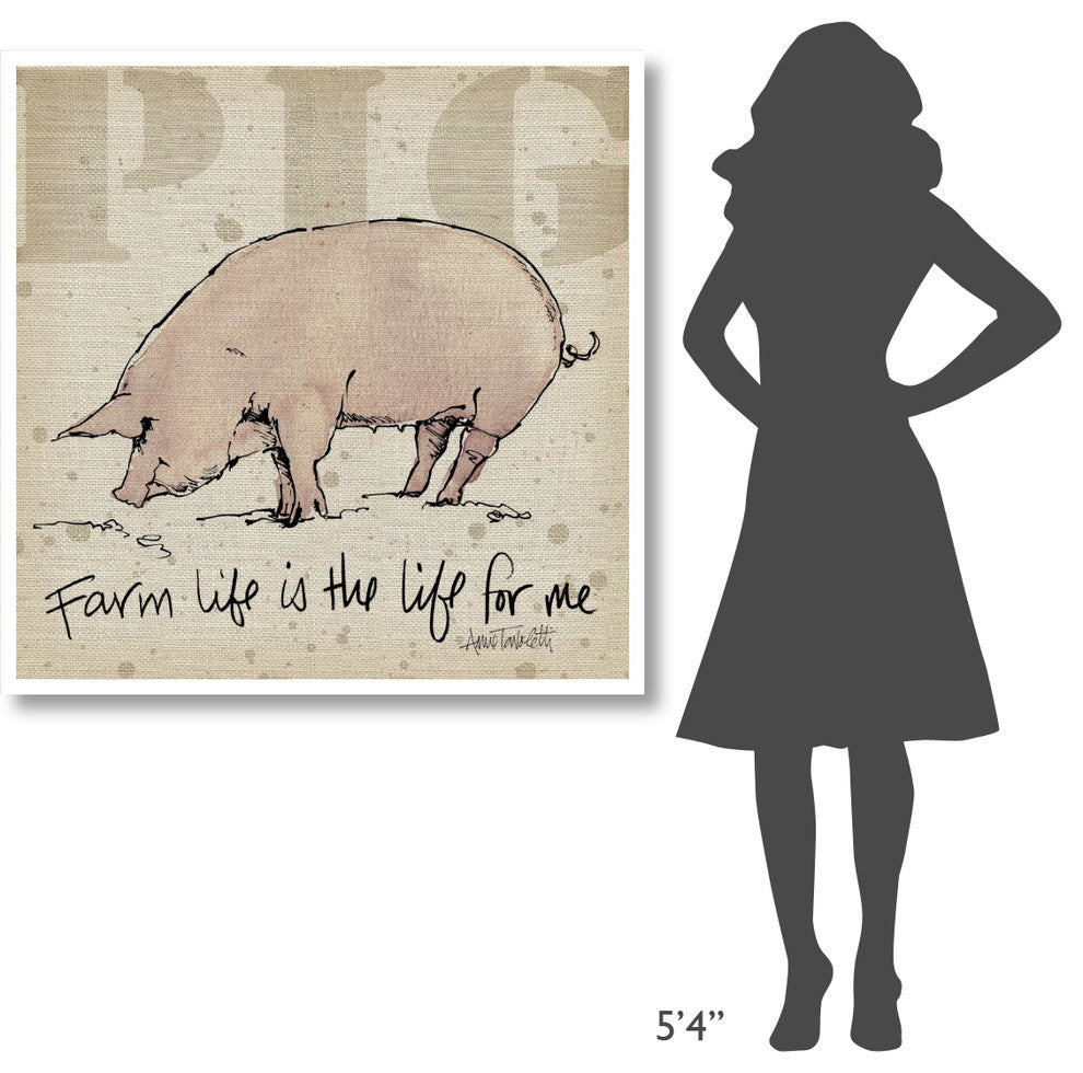 "Farm Life II" Digital Paper Print by Anne Tavoletti, 42"x42"
