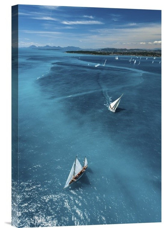 "Above The Race" Stretched Canvas Giclee by Marc Pelissier, 12x18"
