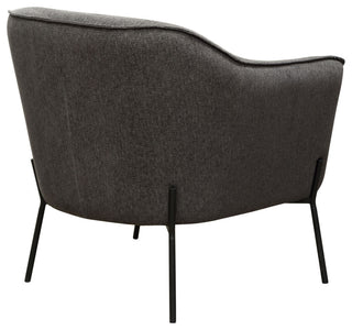 Status Accent Chair, Grey Fabric With Metal Leg by Diamond Sofa