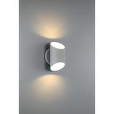 Marino Short Bi-Directional Outdoor LED Wall Mount, Satin