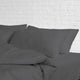 Egyptian Cotton/Bamboo Feel, 4-Piece Sheet Set, Grey, Queen
