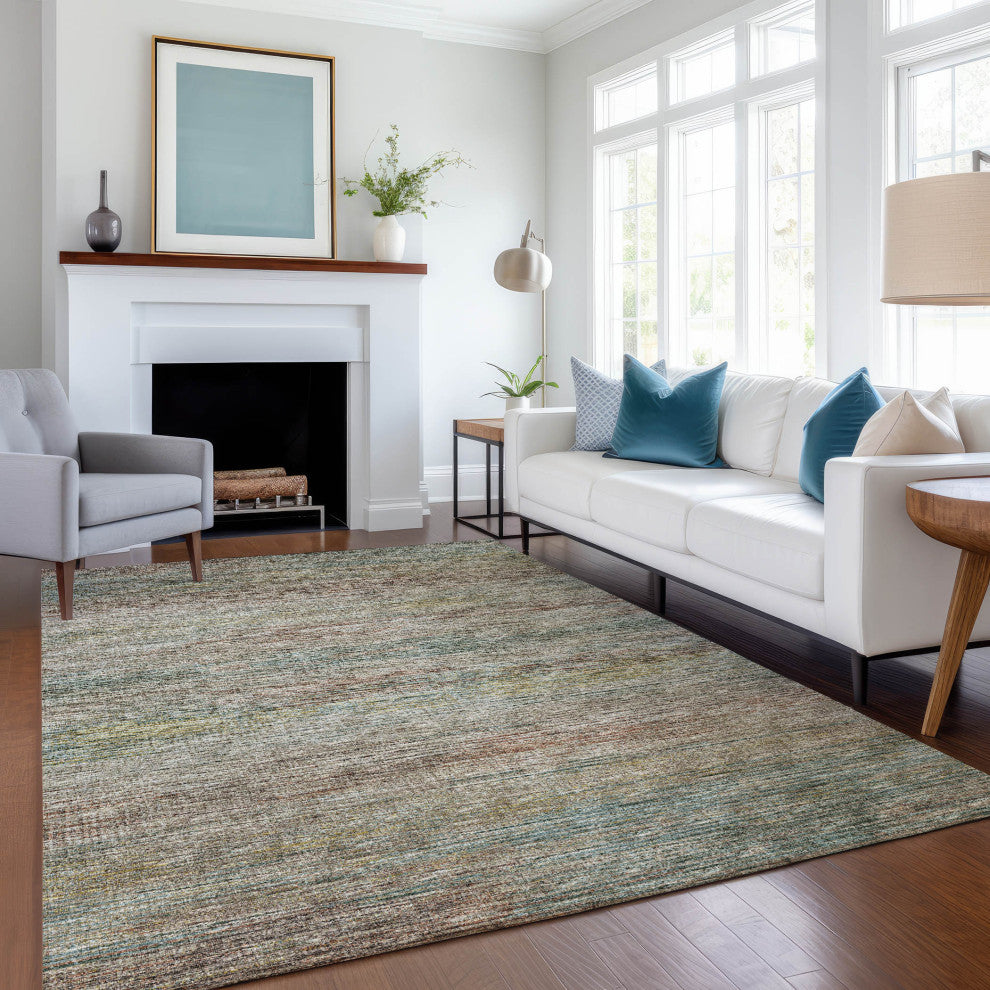 Premium Machine Washable Mayfield AMF32 Multi 9' x 12' Rug