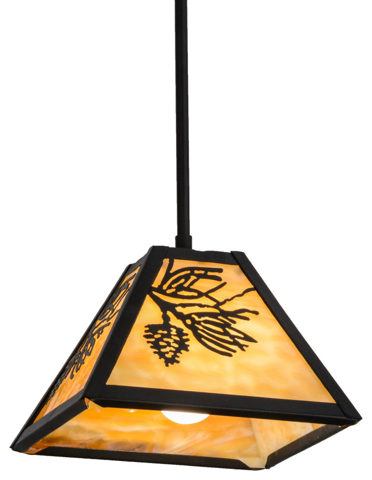 8Sq Winter Pine Mini Pendant