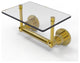 Washington Square 2-Post Toilet Tissue Holder and Glass Shelf, Polished Brass