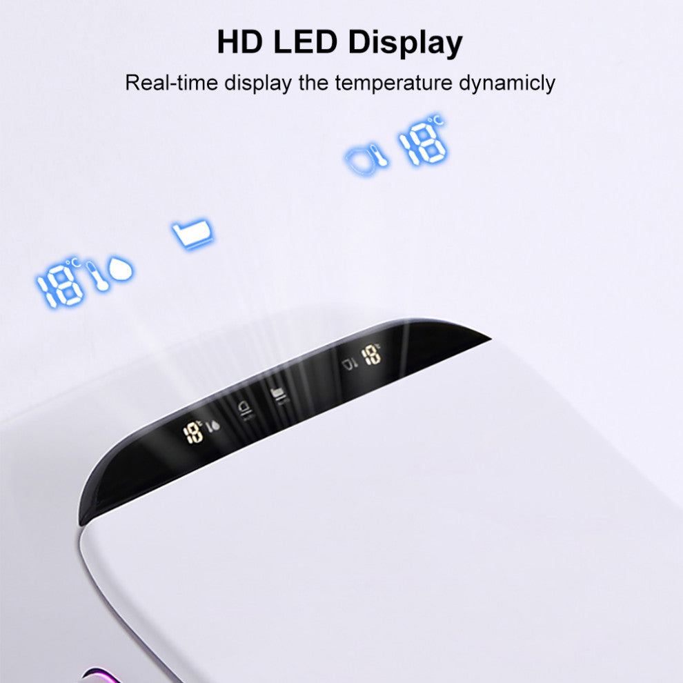 Smart One-Piece 1.27 GPF Floor Mounted Elongated Toilet and Bidet with Seat, Gold