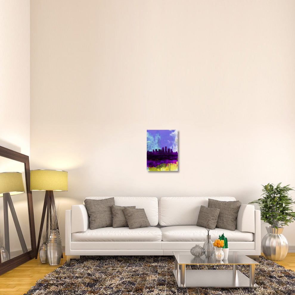 "Louisville Watercolor Skyline" Fine Art Print