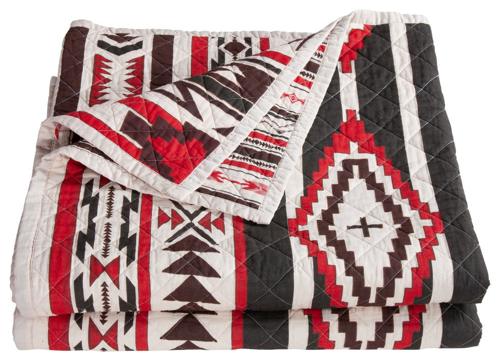 Cortez Reversible Quilt Set, Tan, 3-Piece, Full/Queen