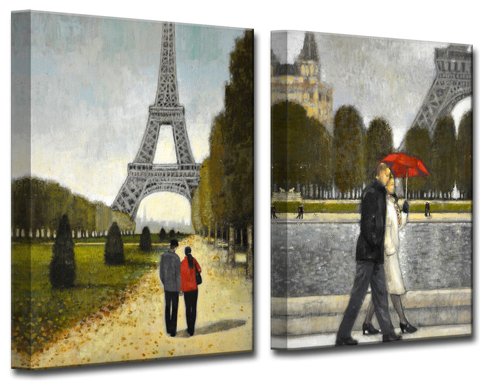 Ready2HangArt 'Romantic Stroll I/II' by Norman Wyatt Jr. 2 Piece,, 30"x40"