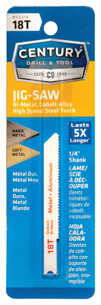 Bi-Metal Jig Saw Blade, Universal Shank, 18Tx2-3/4"