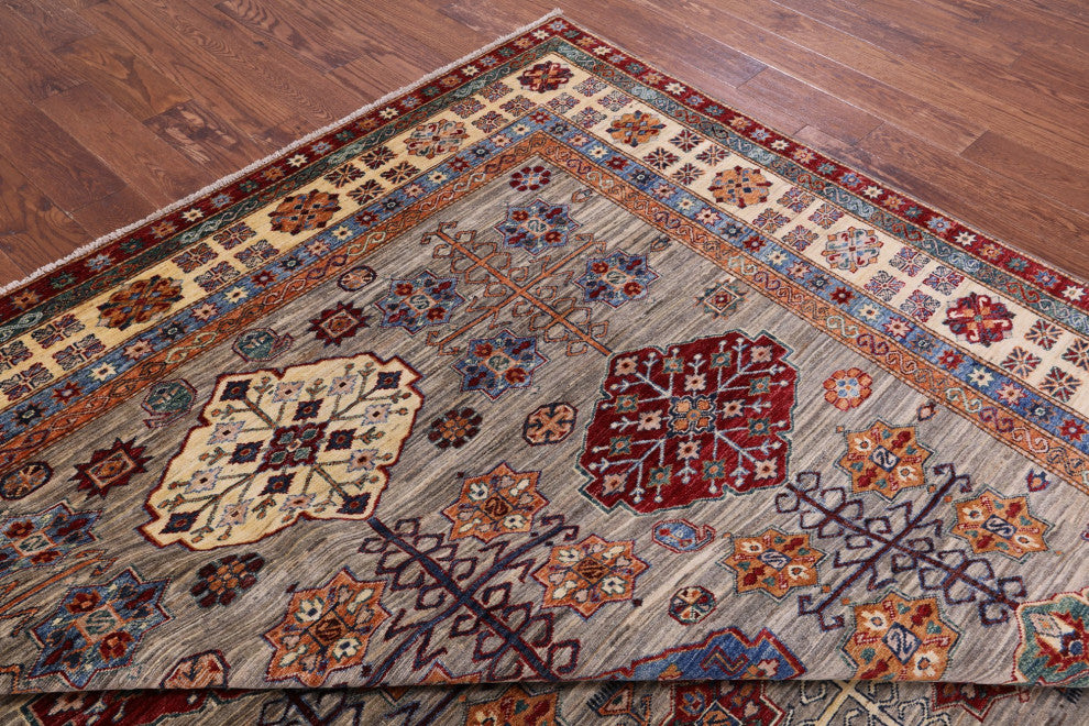 Handmade Super Kazak Wool Rug 8' 3" X 11' 3" - Q12417