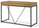 Loft Lyfe Marielle Desk, 2 Storage Drawers, Natural/Black