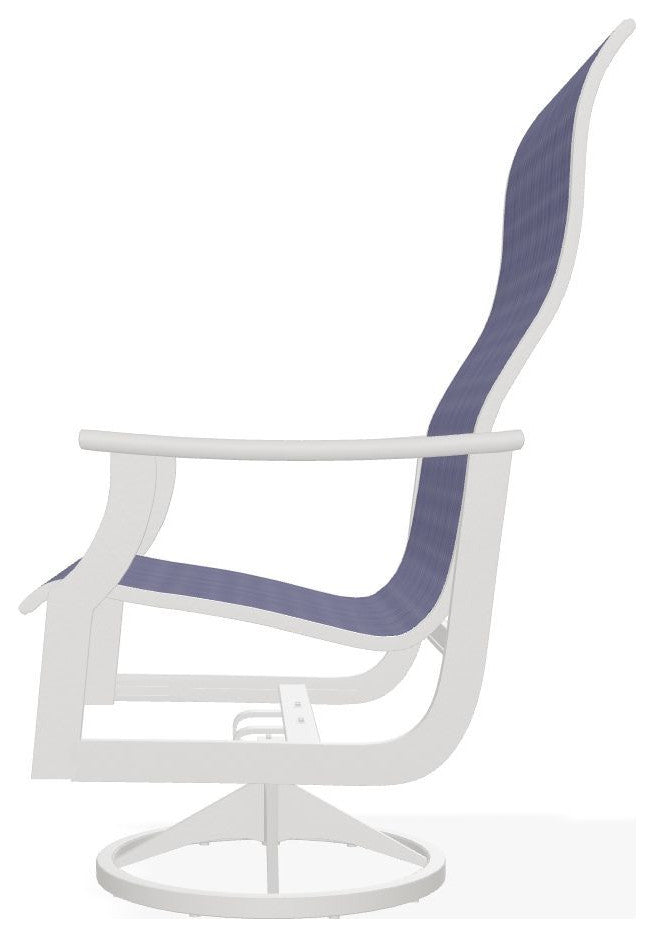 St. Catherine Sling Outdoor Supreme Swivel Rocker, Breeze/Snow