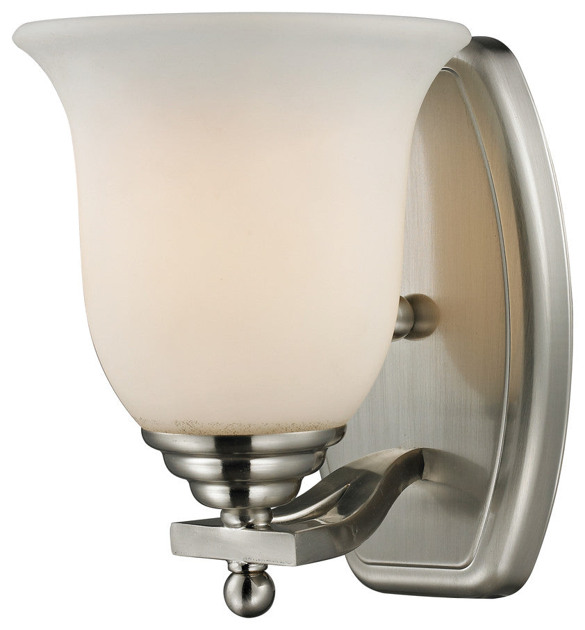 Zlite 704-1V-BN 1-Light Vanity, Matte Opal
