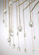 Lark 6-Light Round Statement Brass and Crystal Chandelier