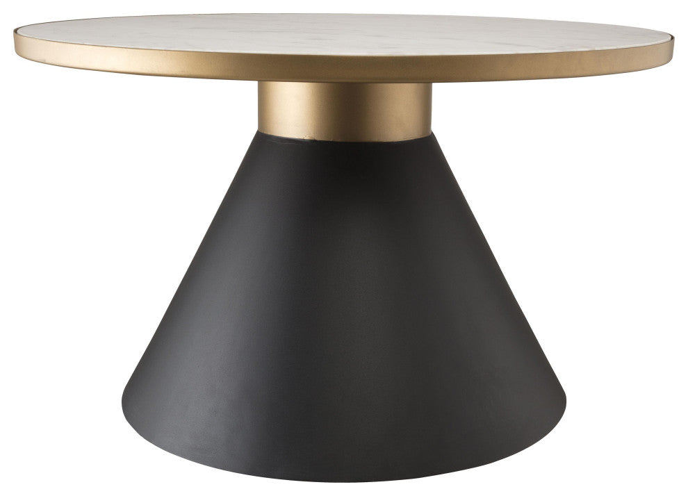 Richard Marble Coffee Table - Black,White