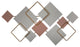 Modern Metallics Square Metal Wall Decor