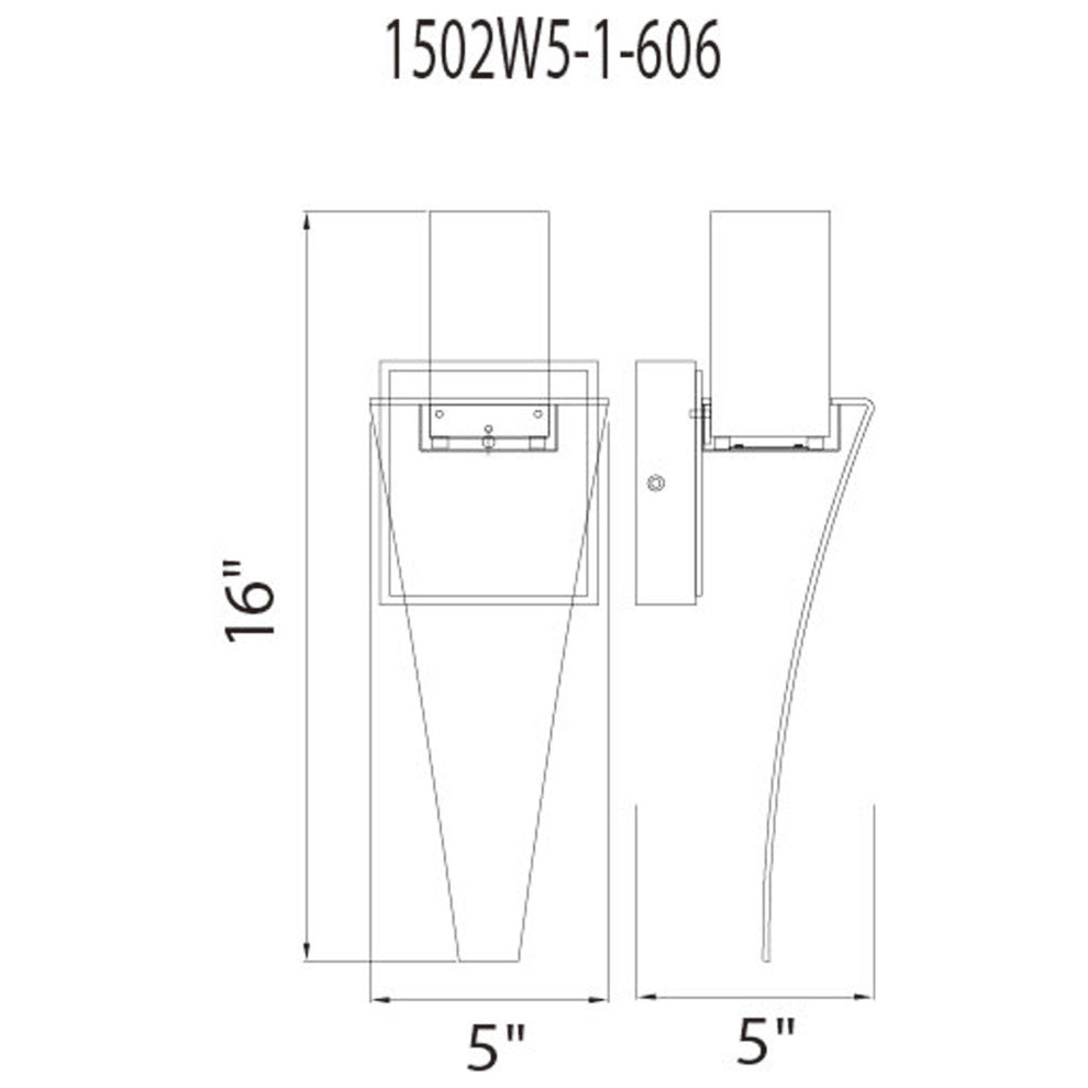 Catania LED Integrated Satin Nickel Wall Light