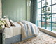 Moon Hills Linen Lapis Duvet Cover, King