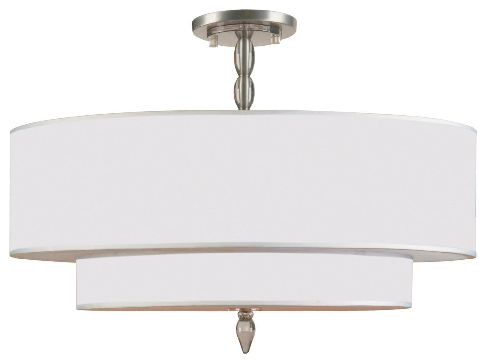 Crystorama Lighting Group 9507_CEILING Luxo 5 Light 26"W - Satin Nickel