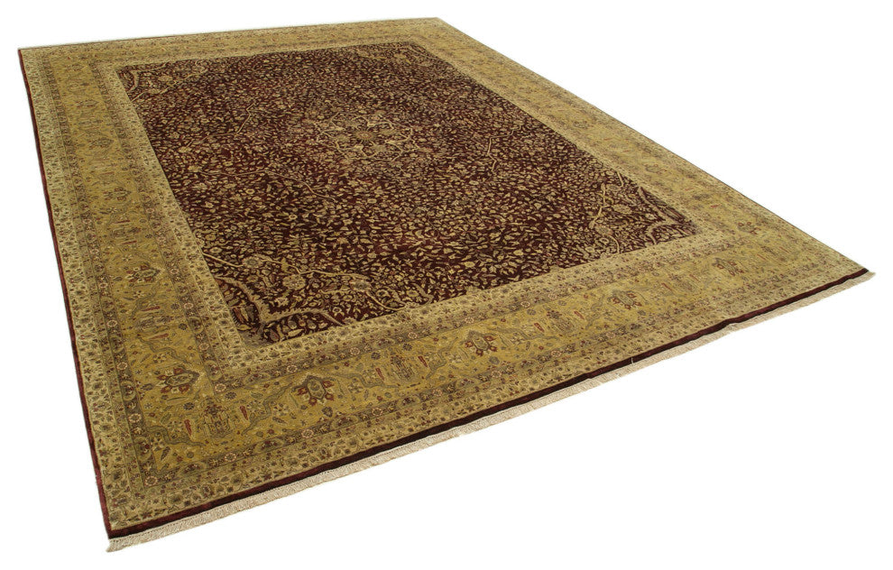 Rug N Carpet - Hand-Knotted Oriental 11' 11" x 15' 1" Large Oushak Area Rug