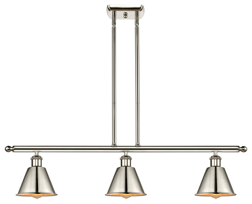 INNOVATIONS LIGHTING 516-3I-PN-M8 Smithfield 3 Light Island Light