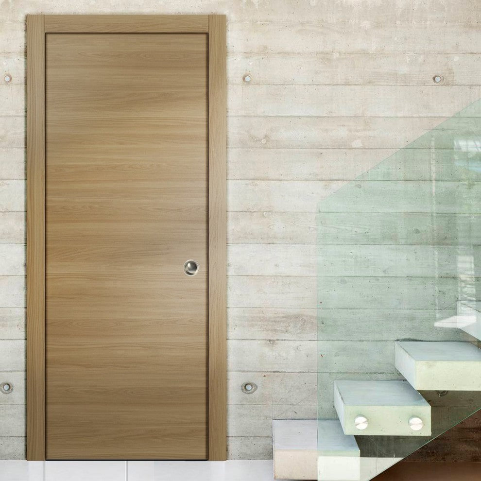 Sliding Pocket Door 18 x 80 & Hardware Frames | Planum 0010 Honey Ash