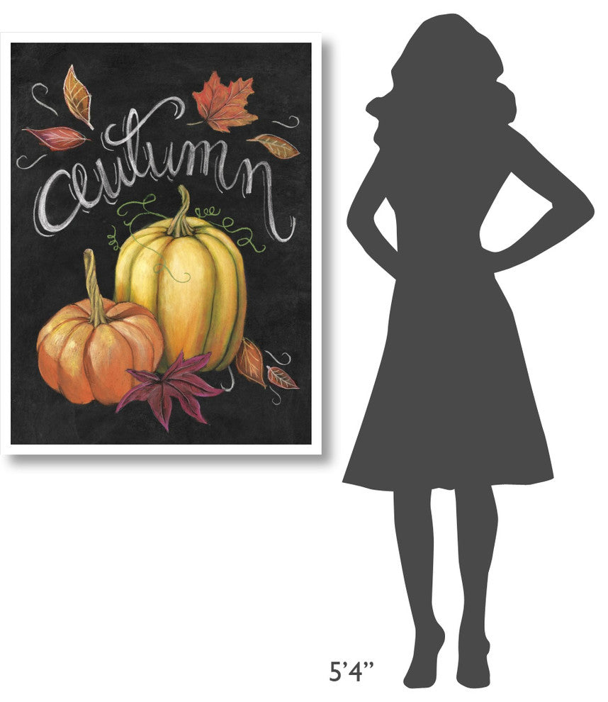 "Autumn Harvest I Gold Pumpkin" Digital Paper Print by Mary Urban, 32"x42"