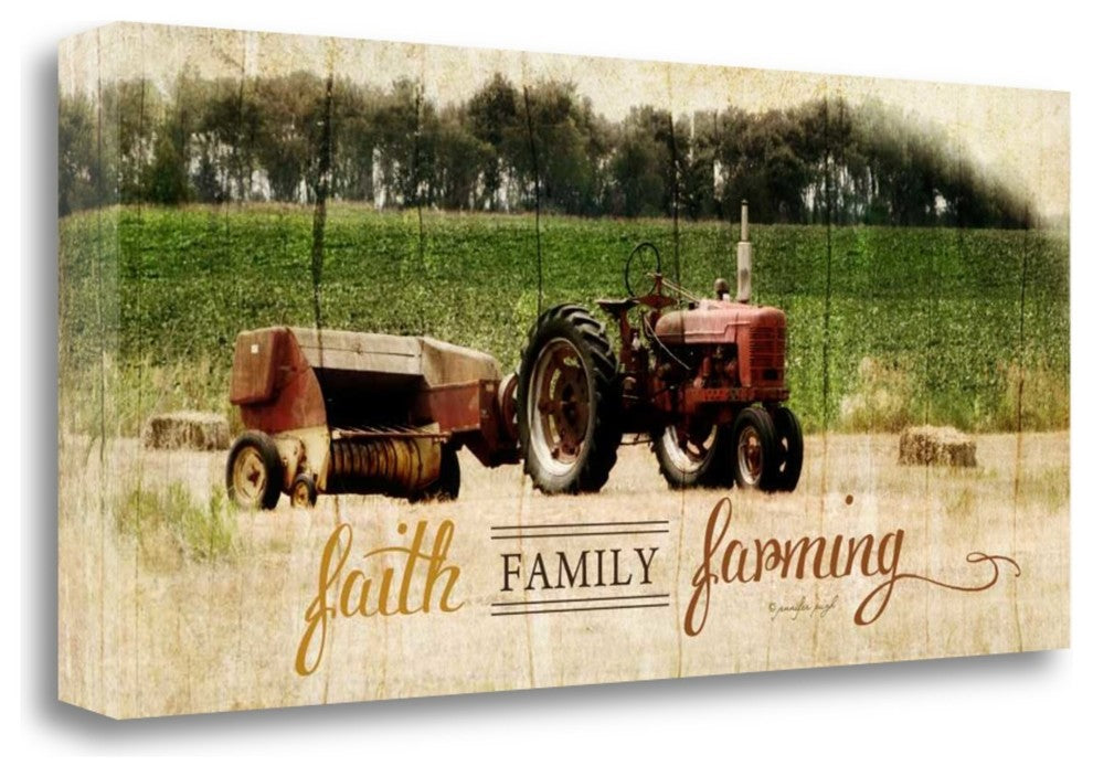"Faith Family Farming" By Jennifer Pugh, Giclee Print on Gallery Wrap Canvas