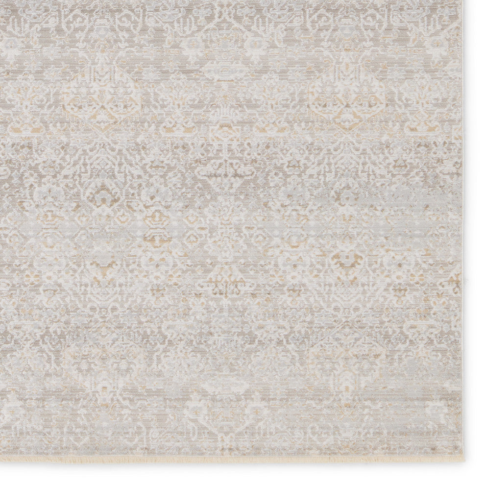Vibe by Jaipur Living Wayreth Floral Taupe/ Silver Area Rug 5'3"X7'6"