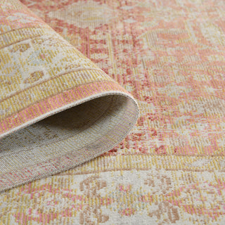Ceniscia Tatum Vintage Polyester Area Rug, Salmon, 2'6"x8'